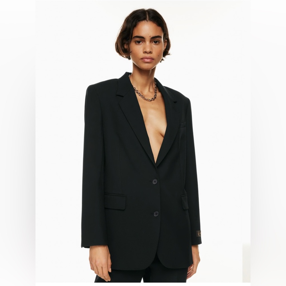 ARITZIA BABATON BLACK BLAZER SINGLE BREASTED BLAZER